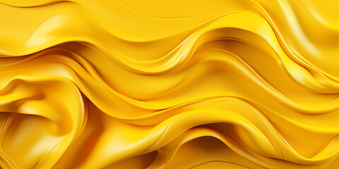 Fototapeta premium Liquid yellow color background design