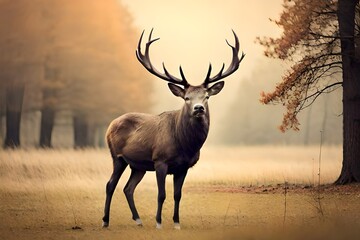 deer in the woods generated ai