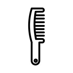Comb Hair Style Solid Icon