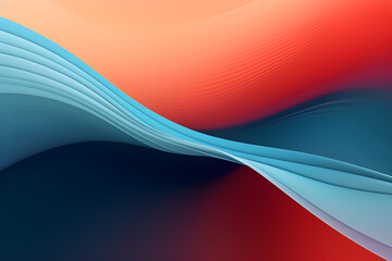 Modern Colorful Curves Graphic With Indian Red, Steel Blue and Dark Gray Colors. Can Be Used as Header or Banner.