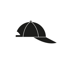 Cap icon. Simple flat vector illustration on a white background