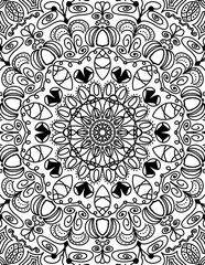 Mandala Outline Pattern