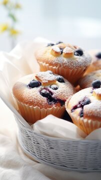 Tasty blueberry muffins