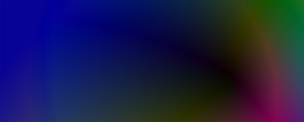 Background with trendy gradient and noise. Rainbow colors. Glare from lenses, overlay texture. Vector banner with dust and smooth color transition