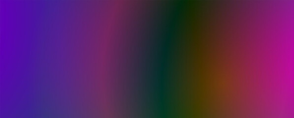 Background with trendy gradient and noise. Retro rainbow colors. Glare from lenses, overlay texture. Vector banner with dust and smooth color transition