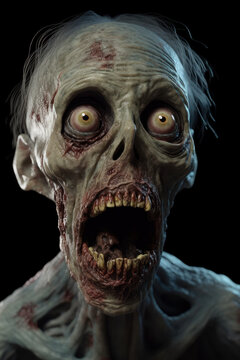 Realistic zombie for halloween