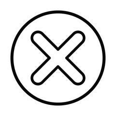 Obraz premium Cancel, cross icon