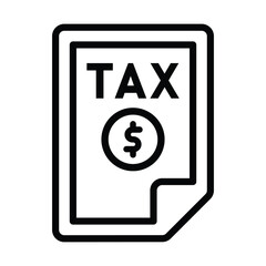 Document, tax icon