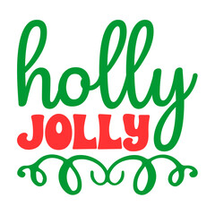 Naklejka premium Holly Jolly