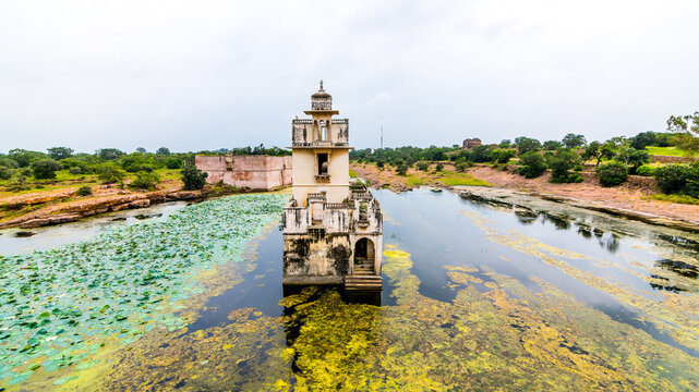 Chittorgarh, Rajasthan - Maharani Padmini Palace or Padmavati Palace at Chittorgarh Fort