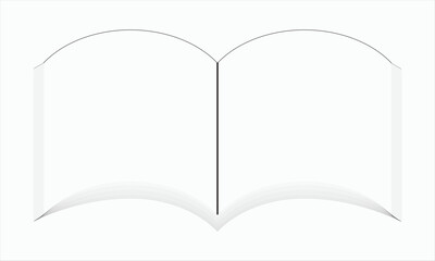 open book with blank pages