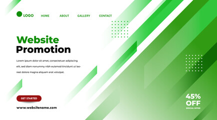 Abstract modern graphic element. Gradient abstract banner. Template for landing page design or website background.