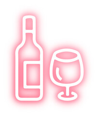 Set of Christmas neon