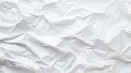 Textured white paper sheet with crumpled paper pattern background.