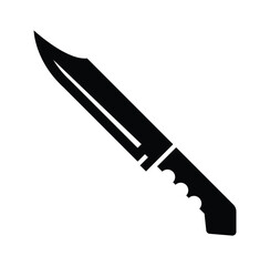 Hunting Knife vector icon. Knife flat sign design. Knife symbol pictogram