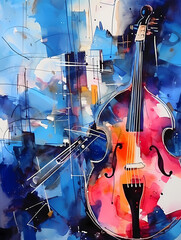 Painting Of A Cello