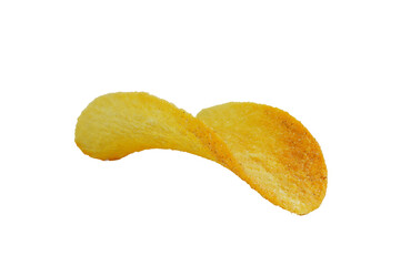 Chip potato isolated on transparent background with png.