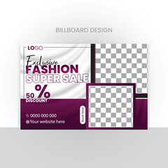 billboard design template creative fashion sale billboard  design