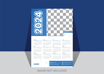 2024 creative calendar design template