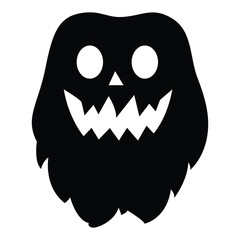 Spooky yet hilarious, Halloween ghost icon brings laughter to the afterlife