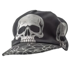Skully cap isolated on transparent background.