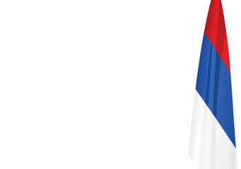 Serbia flag background. vector illustration