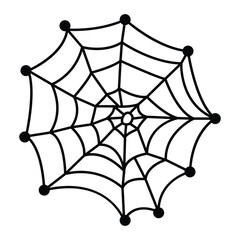 Spin a web of spookiness with Halloween spider web icon – the perfect eerie addition to your creepy-crawly designs
