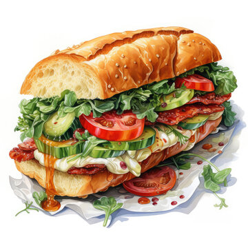 Chicken Salad Sandwich clip art preview