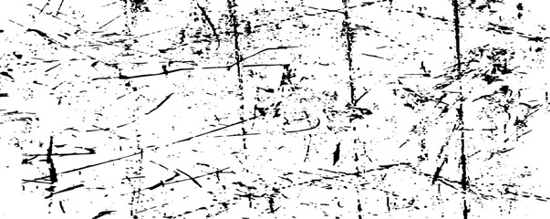 Scratched Grunge Urban Background Texture Vector. Dust Overlay Distress Grainy Grungy Effect. Distressed Backdrop Vector Illustration. Isolated Black on White Background. EPS 10.