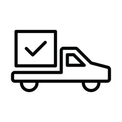 Shipping delivered icon