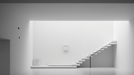 Minimalism indoors: clean, simple arrangement for a serene living space