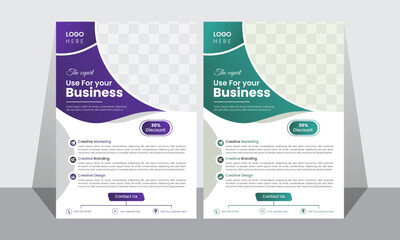 Modern  business flyer design template