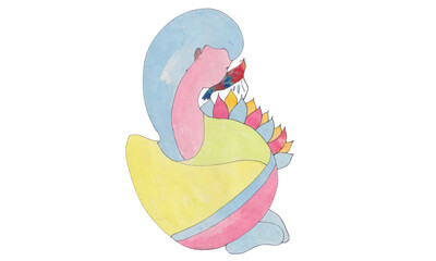 Mother day abstract art. Women's Day abstract art. hand painted on paper. Beautiful, colorful abstract art