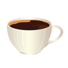 Coffee Cup Vector on White