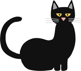 Doodle freehand drawing of cute cats.