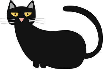 Doodle freehand drawing of cute cats.