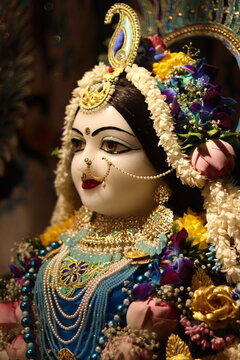 Goddess Radha at an Indian temple