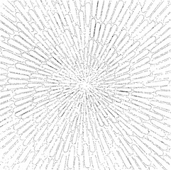 Circular starburst explosion texture. Distressed uneven grunge background. Abstract vector illustration. Overlay to create interesting effect and depth. Isolated on white background.