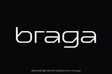 Creative modern decorative alphabet display font vector. Geometric typography style