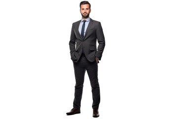 portrait of a businessman isolated png on transparent background