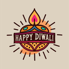 Let's celebrate the triumph of light over darkness this Diwali with this unique Diwali Vector Logos