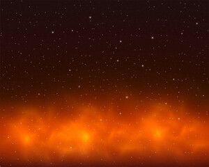 Night sky with stars. Vector illustration. Vector of starry night sky with sparkling star light magic divine sky. Illustration of starry sky with colorful stars, EPS 10 contains transparency.