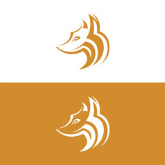 Beautiful picture of fox's and the moon, beautiful fox vintage sketch, Watercolor Fox and Flowers isolated, Wild fox hand drawn sketch in doodle style illustration, Vector illustration.