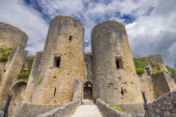 Fototapeta na wymiar Villandraut castle (Chateau de Villandraut) Gironde departement, Aquitaine, France
