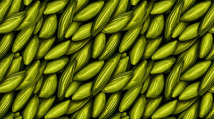 Seamless pattern with green corncob