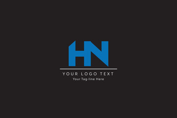 Initial Letter HN or NH Logo Design vector Template. Creative Abstract HN Logo Design Vector Illustration