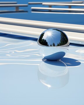 Metal reflective chrome ball 