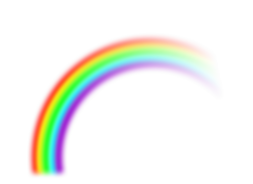 Vector rainbow with transparent effect