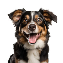 Happy dog on transparent background PNG