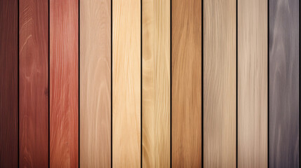 Obraz premium Multi shades of brown wood table, wall or floor background, wooden texture. Copy space.